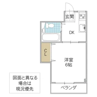 パークサイドビルマンション【3階】の間取り
