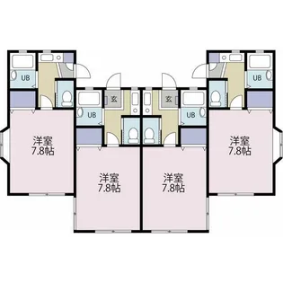 神奈川県平塚市真田4【アパート】の間取り