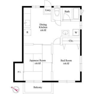 神奈川県小田原市飯田岡【アパート】の間取り