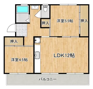 グランベルグ倉敷【1階】の間取り