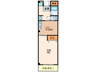 セルサスパ-ル【2階】の間取り