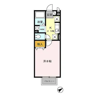 マ・メゾンASUKAII【1階】の間取り