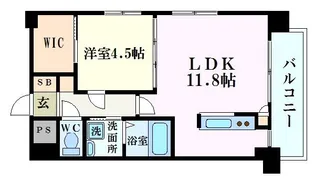 MarionetteVII(旧:Sビル東白島)【9階】の間取り