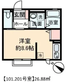 セゾンドローリエIII【1階】の間取り