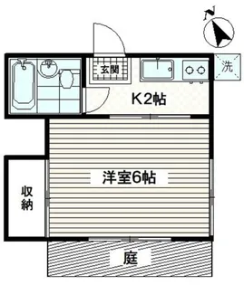 1Kの間取り画像