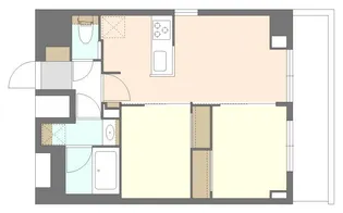 S-RESIDENCE原木中山azure【4階】の間取り