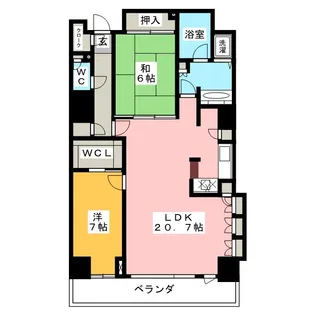ニューシティ東戸塚ル・パルク・シエル【28階】の間取り