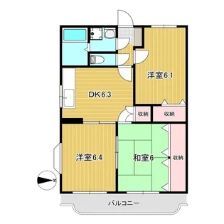 ユーミーマンション加茂川【1階】の間取り