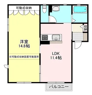 フォンティーヌ【2階】の間取り