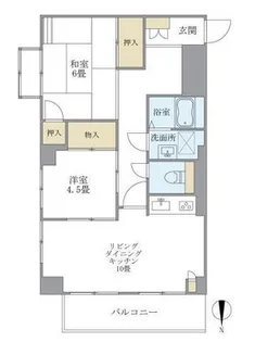 東建小石川マンション【6階】の間取り