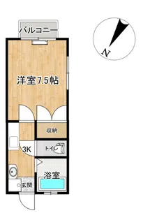 オータ第一コーポ【1階】の間取り