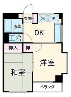 ロイヤルハイツ光【2階】の間取り