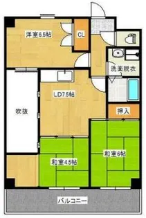 グレーシル鷹取【4階】の間取り