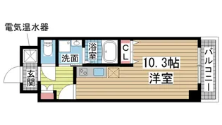 ラ・ウェゾン湊川公園【4階】の間取り