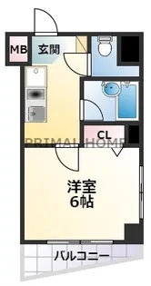 HOUZENVII【6階】の間取り