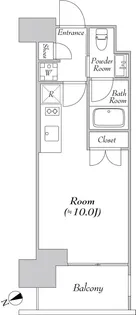 カナルフロント芝浦【10階】の間取り