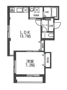 ヴェルデ ビュー 二子玉川【2階】の間取り