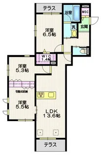 東京都世田谷区深沢4【マンション】の間取り