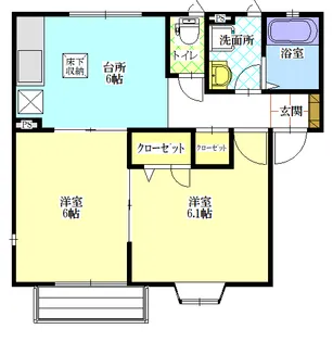 ローズコート【2階】の間取り