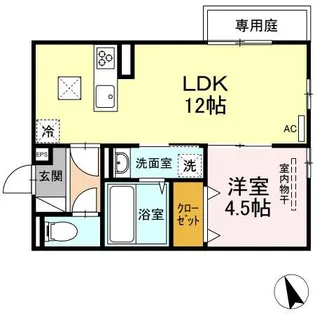 広島県広島市安佐南区長束4【アパート】の間取り