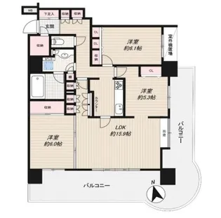クリオ淵野辺七番館【7階】の間取り