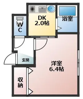 ラブィーエスパ―ス【2階】の間取り