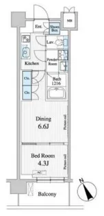 プレノ清澄庭園【3階】の間取り