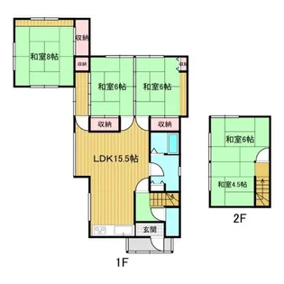 北海道釧路市興津5【一戸建】の間取り