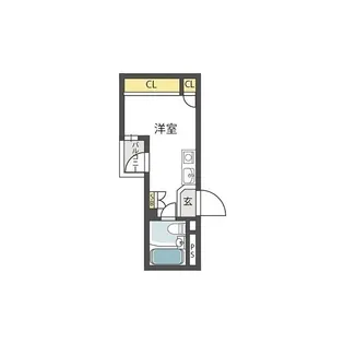 大国町池田マンション【5階】の間取り