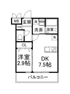 FORT SAKURA 椥辻【2階】の間取り