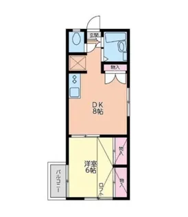 ユナイト港南ルフィー【2階】の間取り