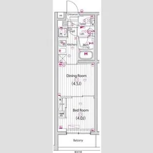 ガーラ元住吉グランドステージ【2階】の間取り