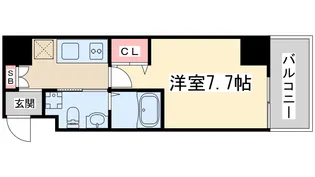 パークヒルズ東三国ヴィジョン【8階】の間取り