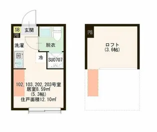 エーデルシュタイン上板橋【1階】の間取り