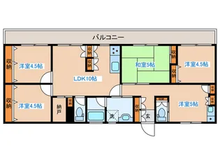 フェリス櫻井【1階】の間取り