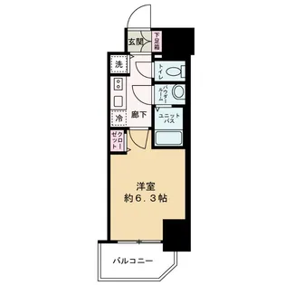 プレサンス扇町駅前【8階】の間取り