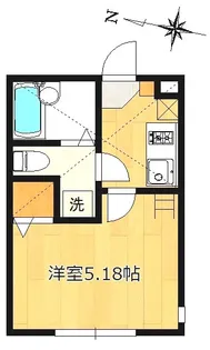 【アザーレ・パッシオ生田壱番館】【1階】の間取り