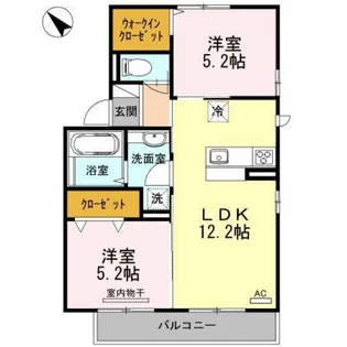 パーシモンズ A棟【2階】の間取り