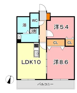 トムキャット 103【4階】の間取り