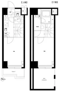 ルーブル中野新橋参番館【1階】の間取り