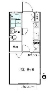 ル・ラポム【1階】の間取り