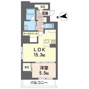 宮城県仙台市若林区荒町【マンション】の間取り
