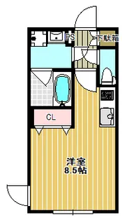 クールブラン戸越公園【1階】の間取り