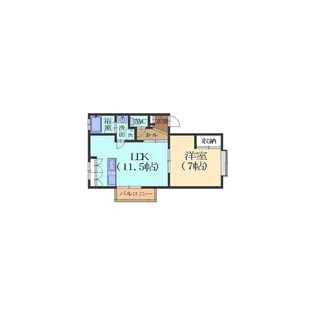 アルカンシェル【1階】の間取り