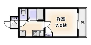 ウォブレマーニー阪南町【2階】の間取り