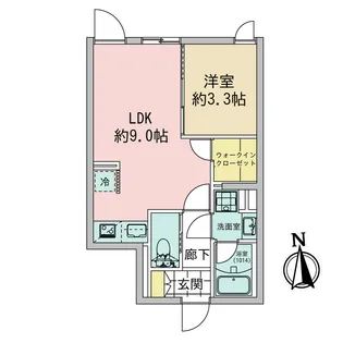 FOLSCLASS東蒲田【3階】の間取り