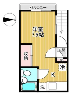 和泉4丁目貸家【2階】の間取り