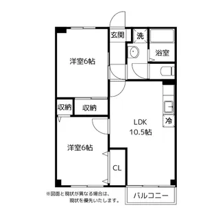 パティオ中川原【2階】の間取り
