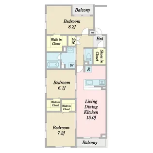 コンフォール瑞江12【3階】の間取り