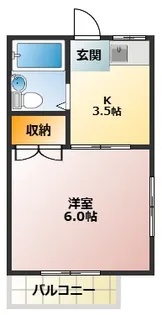 スカイハイツ【1階】の間取り